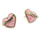 Betsey Johnson Betseys Dollhouse Pink Stud Hea