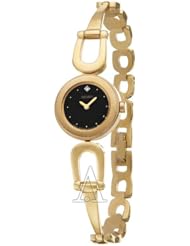 Seiko Womens SUJE70 Diamond Gold-Tone Bangle Watch