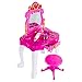 Pretend Play Princess Vanity with Stool, Accessories, Lights, Sounds by Hey! Play!