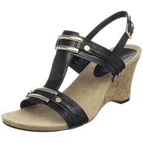 AK Anne Klein Womens Claw Wedge Sandal