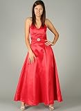 Gathered A-Line Halter Formal for Bridesmaid Formal Prom