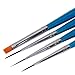 Winstonia Nail Art Brushes Set, Striping & Gel Brush Painting Tools for Drawing Lining 3D Sculpture Clean Up Salon Use at Home DIY - BLUE MOON