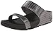 FitFlop Women's Lulu Slide Weave, Pewter, 9 M US
