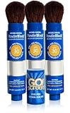 GO!screen Trio-Pack - Natural BrushOn Powder Sunscreen for Kids and Adults, SPF30