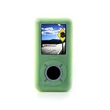 yooZoo SanDisk Sansa e250 e260 e270 e280 Premium Silicone Skin Kit with Belt Clip, Sports Armband, LCD Screen Protector, Lanyard - Palm Green