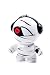 Cool Style Sound Mini Speaker, White and Black with 1 Red Patched Eye Design