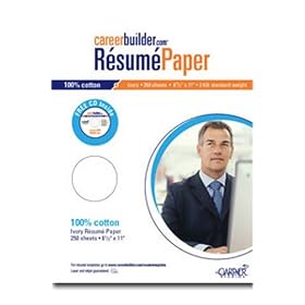 100% Cotton Resume Paper, Ivory