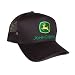Vintage Black Licensed John Deere Trucker Hat Cap