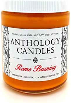 Rome Burning Candle - Anthology Candles, Whimsically Inspired Candle, Disney Candle, 8 oz Jar
