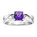 14kt Amethyst and Diamond Ring title=