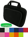 Double Memory Foam Case with Front Pocket Compatible with Acer Aspire One AOA 8.9-Inch Netbook 3cell and 6Cell (Acer Aspire One Laptop NOT included) + Bonus Young Micro TM Live Green Wristband