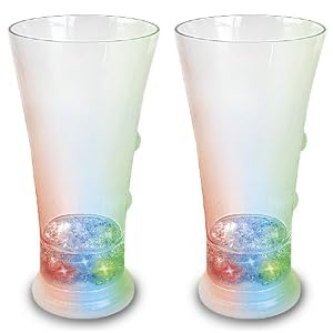 Buztronics 2 12-Ounce Light Up Pinsler Glasses by Buztronics