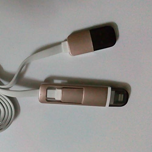 Juye(tm) 2 in 1 Micro USB Cable Sync Data Charging Cable,high Speed Flat Noodle Cable USB 2.0 Charging Cord for Apple and Android Devices-3 Feet,(white)（buy a Cable to Sponsorship gifts a Touch Pen）