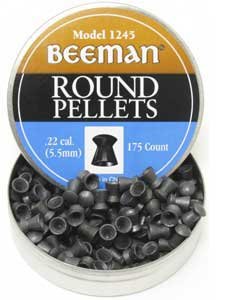 Beeman .22 Cal, 15.2 Grains, Round Nose, 175/Tin