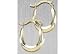 14KT Oval Polished Hoop Earrings 14KT GOLD
