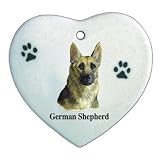 German Shepherd Dog Heart Ornament/Magnet
