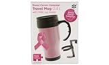 Ethos Breast Cancer Campaign Travel Mug with Holder, 400ml, Pink