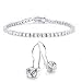 Bling Jewelry Sterling Silver CZ Classic Four title=