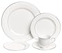 Lenox Hannah Platinum Fine Bone China 20-Piece Dinnerware Set, Service for 4