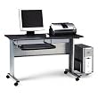 Tiffany IndustriesTM Eastwinds Mobile Work Table, 57w x 23-1/2d x 29h, Charcoal Laminate Top