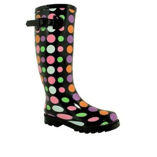 Ladies Wellington Boots Printed Wellies Womens Size 3-8
