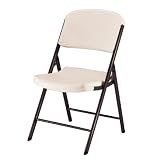 Lifetime Chair, Molded Seat/Back, 4 Pack Set,  Almond color finish
