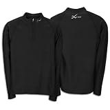  : CW-X Men's Insulator Long Sleeve Zip-T,Black,Medium