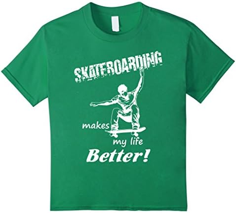 Kids Life is SKATEBOARD van tony T-shirt penny Skateboarding gift 10 Kelly Green