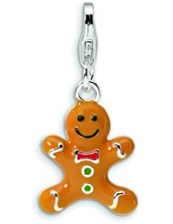 Sterling Silver Gingerbread Man LobSterling Clasp Charm