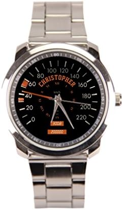 Speedometer Stainless Steel Bracelet Watch Garage Owner Wrist Watch Men