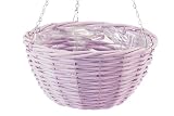 Laura Ashley Coloured Wicker Basket, Lavender