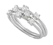 Sterling Silver Polished 3 Band Stackable Ring