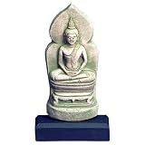 Handmade Sandstone Sitting Buddha Table Sculpture (Thailand)