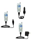 Deluxe Kit for the Sanyo RL-4920 includes a USB cable with Car and Wall Charger - Gomadic Brand w/ TipExchange Technology