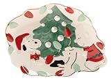 Lenox Snoopy's Christmas Earthenware Canape Dish
