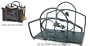 Minuteman LCM-18C Maple Leaf Wood Holder With Suede Log Carrier - Powder Coated Graphite