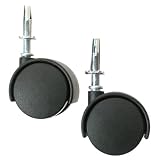SHEPHERD Twin Wheel Stem Casters, No brake