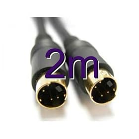 SVHS (S-video) Plug to Plug Video Cable - Gold - 2m