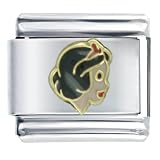 Animal Disney Gold Snow White Licensed Italian Charms Bracelet Link