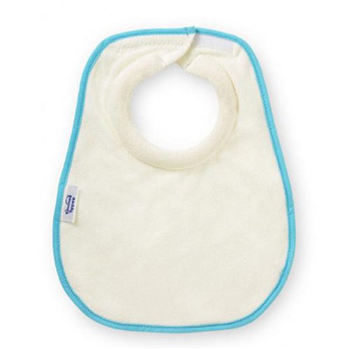 Childrens Toyshop   : Tommee Tippee Milk Feeding Bib Beige & Blue