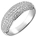 Jewelry : Forzieri 18K White Gold Diamond Pave' Band