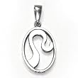 Leo BASTET Pendant (7/24 - 8/23). Egyptian Astrology. Zodiac of Dendra. Sterling Silver