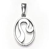  : Leo BASTET Pendant (7/24 - 8/23). Egyptian Astrology. Zodiac of Dendra. Sterling Silver