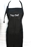 Black Embroidered Apron Top Chef