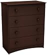 South Shore Angel 4 Drawer Chest, Chocolate South Shore Angel 4 Drawer Chest, Chocolate
