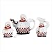 Dolomite Chubby French Chef Teaset Tea Pot Saucer Set