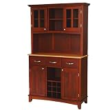 Buffet with 2-Door Hutch - Cherry/ Natural