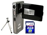 SVP HDDV T200-Black 1280x720p True HD Camcorder with 2.5 Flip LCD (8GB SVP SDHC Memory Card Included & Tripod)