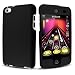 Black Rubberized Hard Case for Apple iPod Touch 4 / iTouch 4th Generation