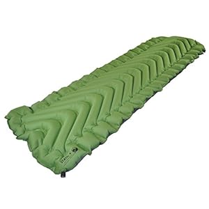 Klymit Static V Lightweight Sleeping Pad, Green/Char Black